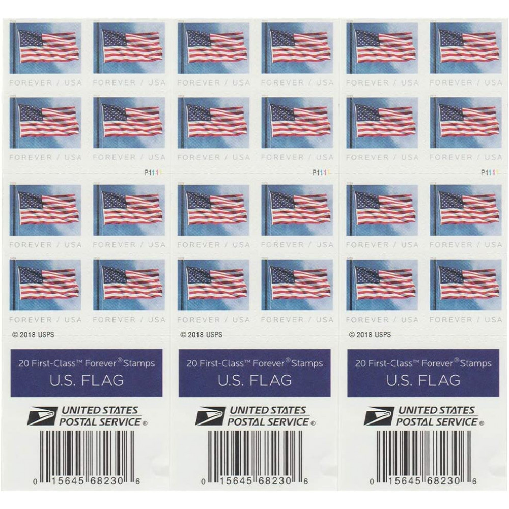 2019 USPS Flag Forever First Class Postage Stamps