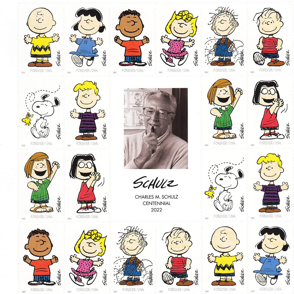 (2022) Charles M. Schulz Sheet Forever First Class Postage Stamps