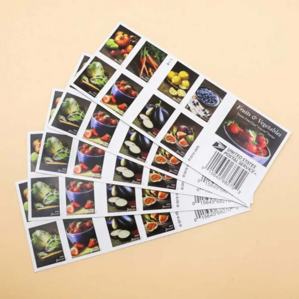 (2020) USPS Fruits & Vegetables Forever Stamps