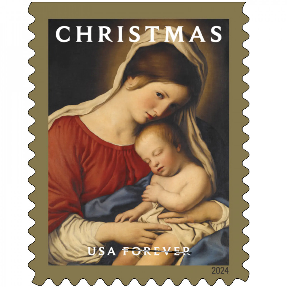 2024 usps Christmas Madonna and Child Forever Stamps Book of 20